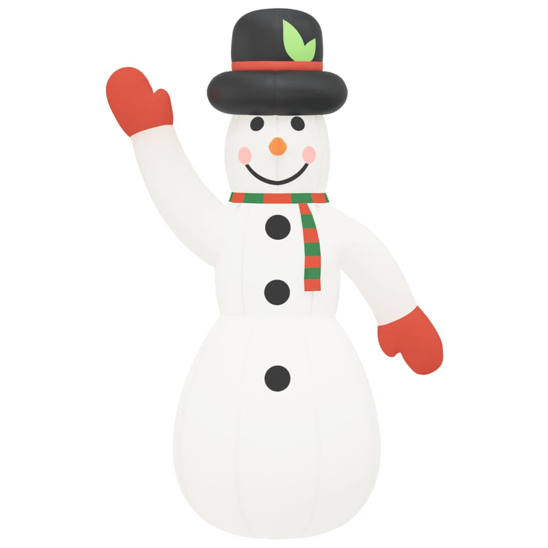 vidaXL Christmas Inflatable Snowman with LEDs 805 cm