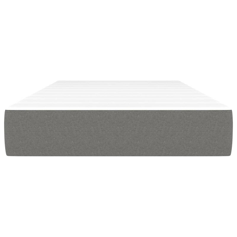 vidaXL Pocket Spring Bed Mattress Dark Grey 90x190x20 cm Fabric