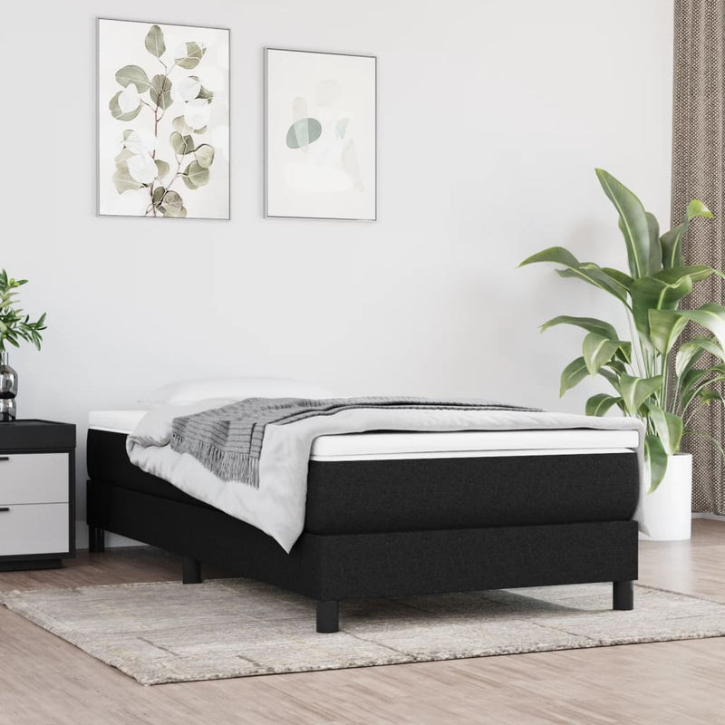 vidaXL Pocket Spring Bed Mattress Black 90x190x20 cm Fabric