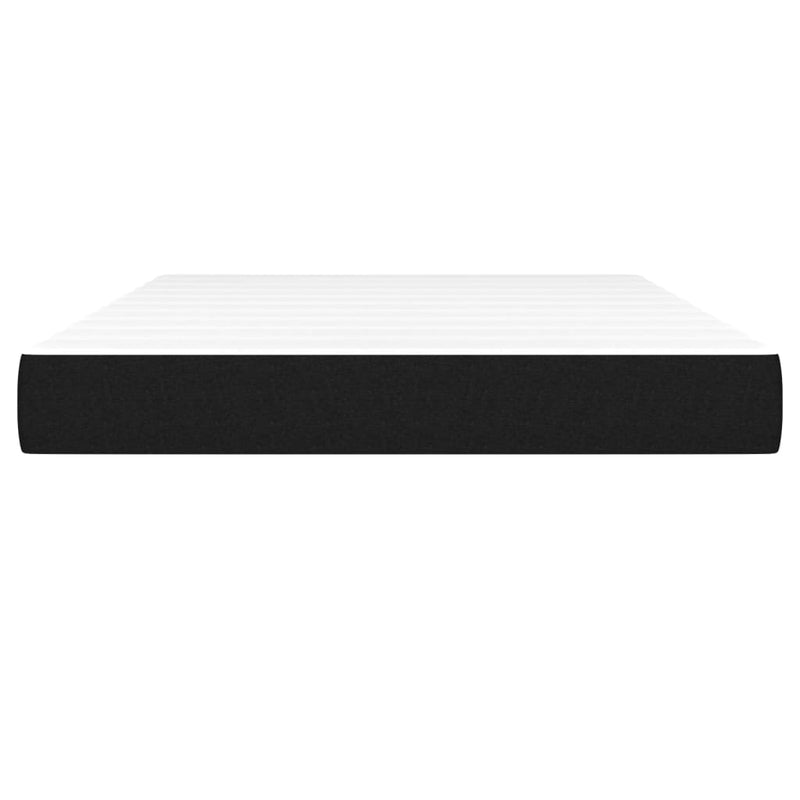 vidaXL Pocket Spring Bed Mattress Black 137x190x20 cm Fabric