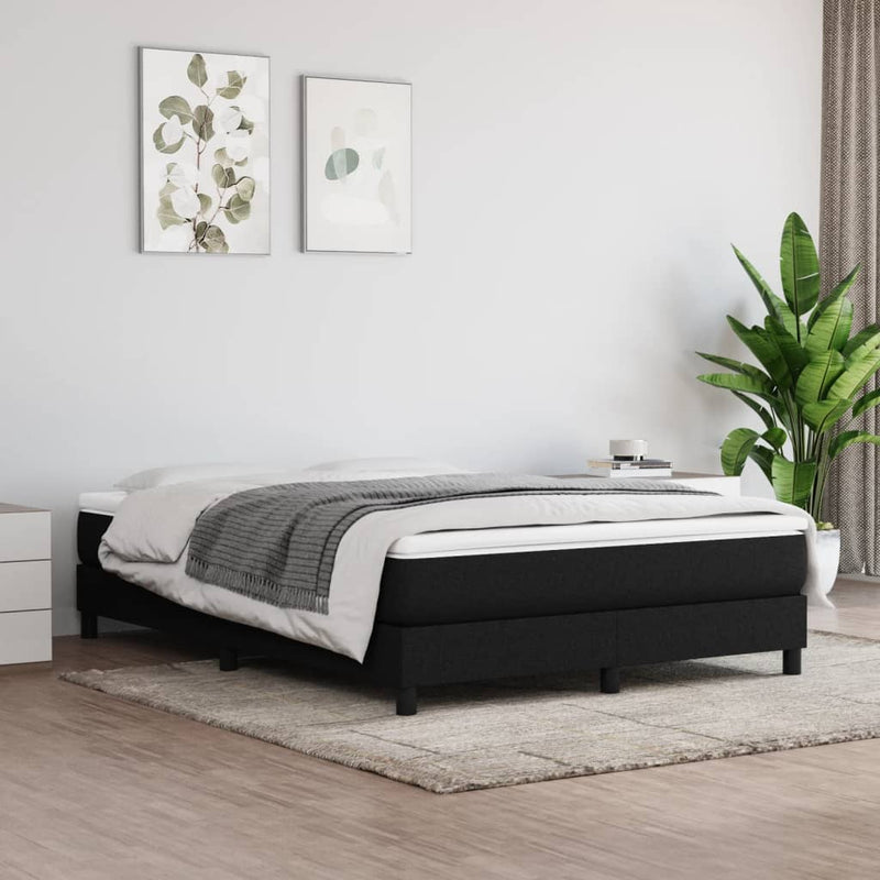 vidaXL Pocket Spring Bed Mattress Black 137x190x20 cm Fabric