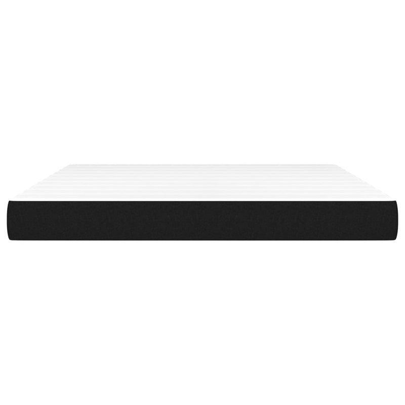 vidaXL Pocket Spring Bed Mattress Black 153x203x20 cm Queen Size Fabric
