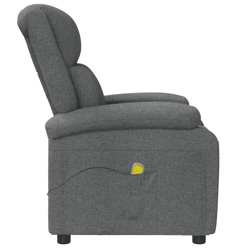 Massage Chair Dark Grey Fabric