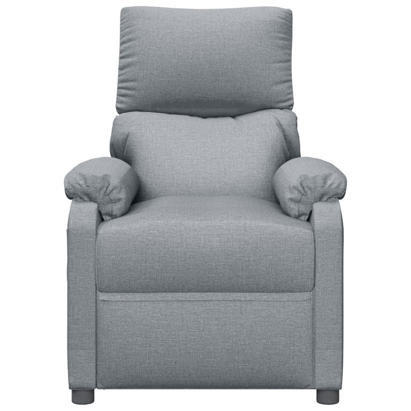 Massage Chair Light Grey Fabric