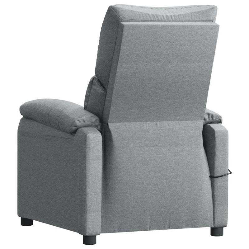 Massage Chair Light Grey Fabric