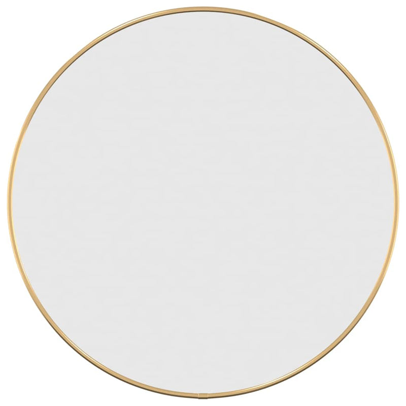 vidaXL Wall Mirror Gold Ø 50 cm Round