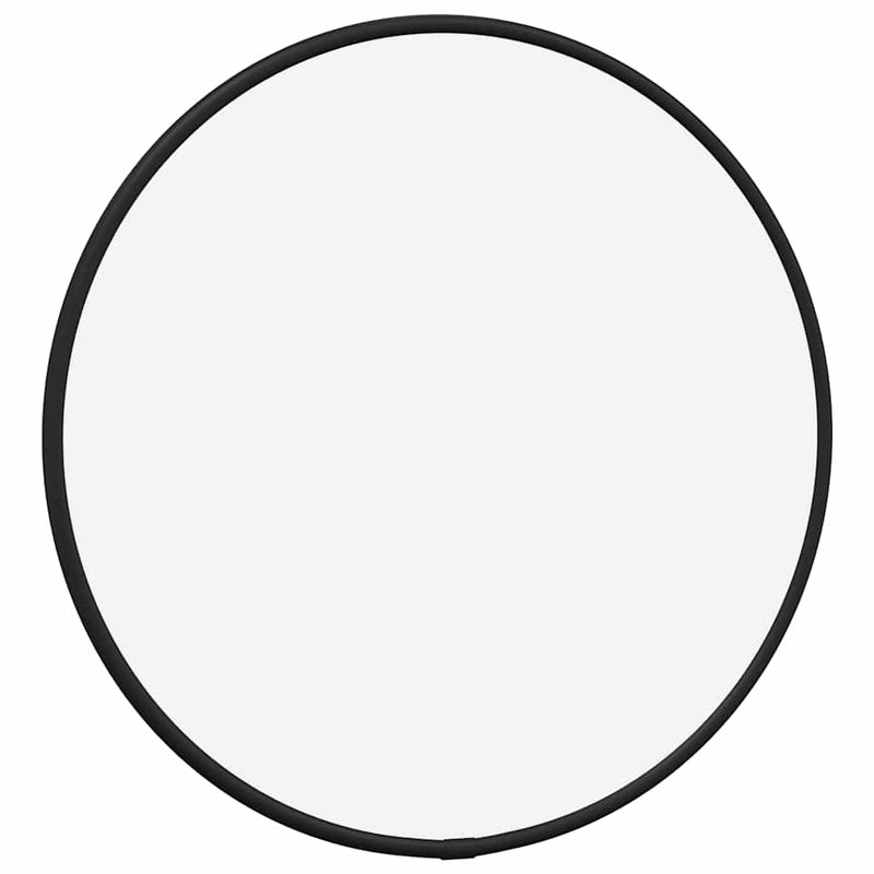 vidaXL Wall Mirror Black Ø 30 cm Round