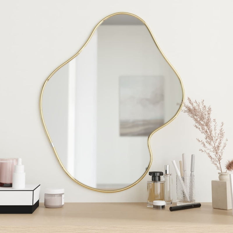 Wall Mirror Gold 60x50 cm