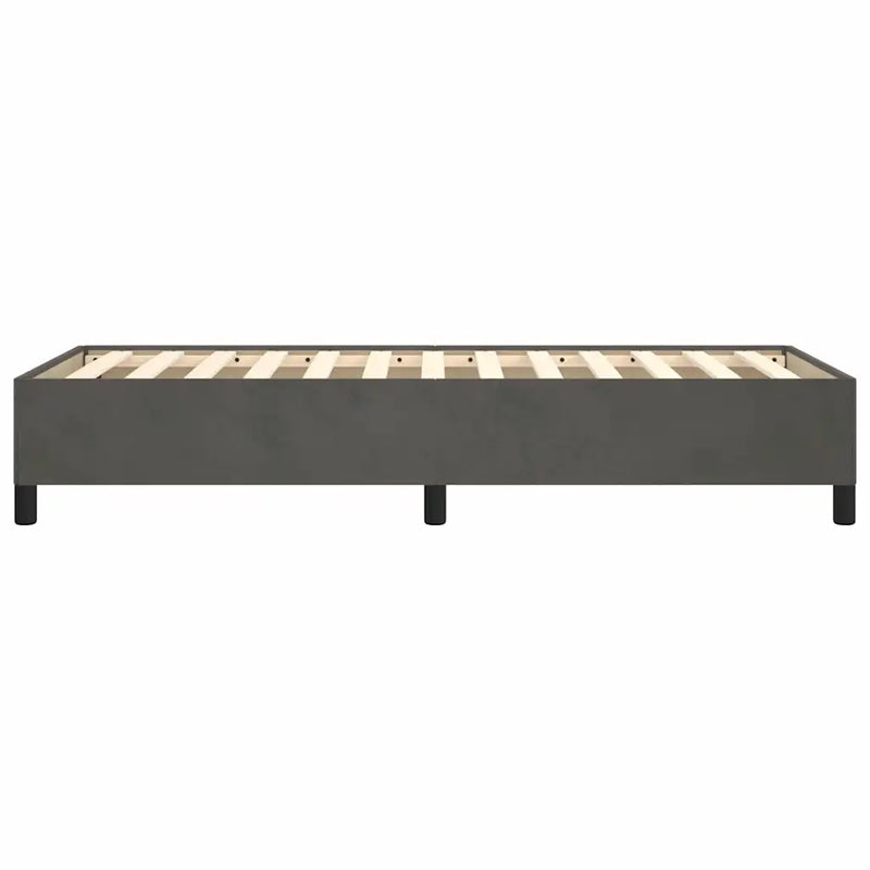 Bed Frame without Mattress Dark Grey King Single Velvet
