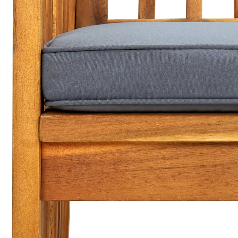 vidaXL Garden Dining Chairs 4 pcs with Cushions Solid Wood Acacia