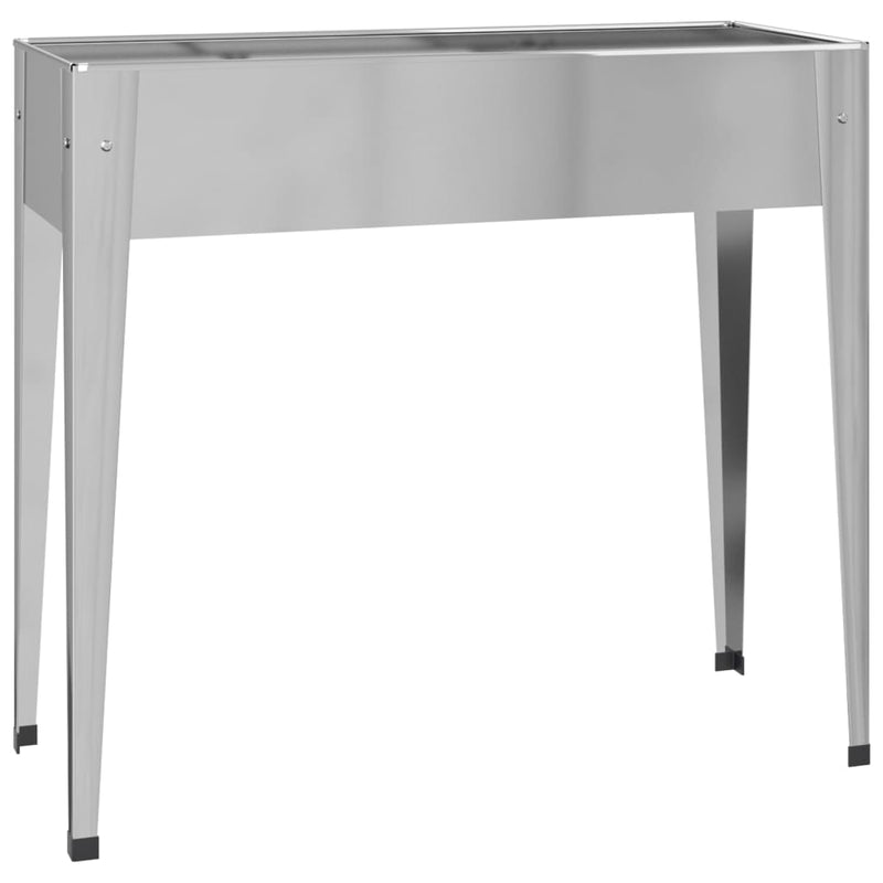 vidaXL Garden Planter 100.5x40.5x90 cm Galvanised Steel
