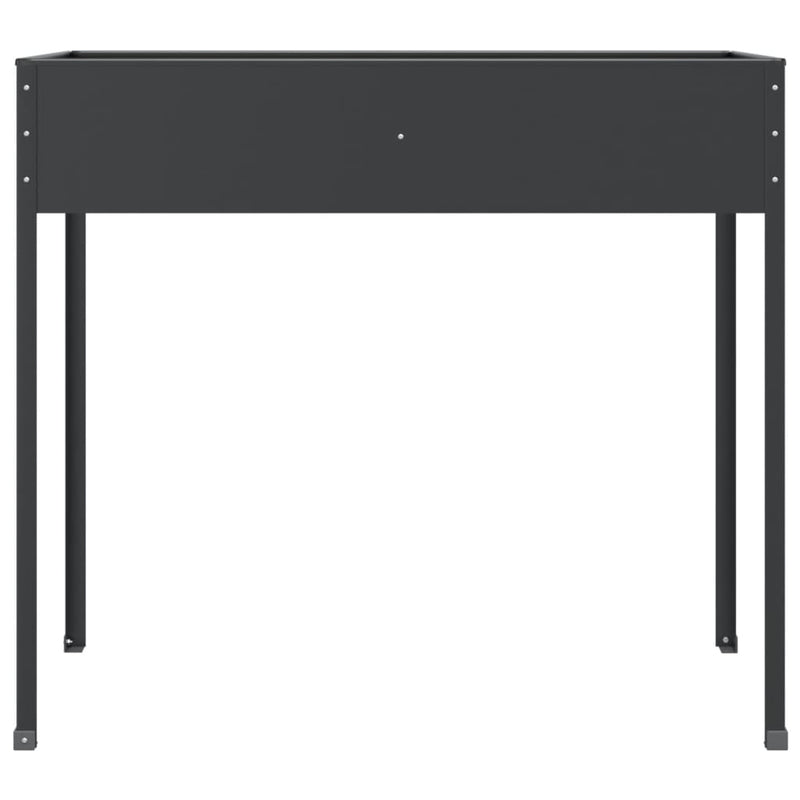 vidaXL Garden Planter Anthracite 100.5x40.5x90 cm Galvanised Steel