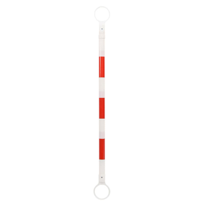 vidaXL Retractable Traffic Cone Bars 10 pcs ABS 116-197 cm