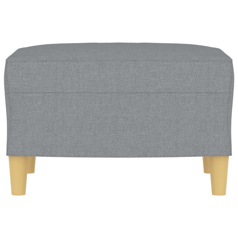 vidaXL Footstool Light Grey 60x50x41 cm Fabric