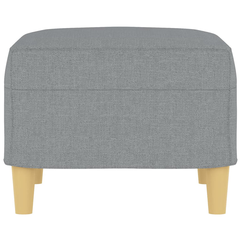 vidaXL Footstool Light Grey 60x50x41 cm Fabric