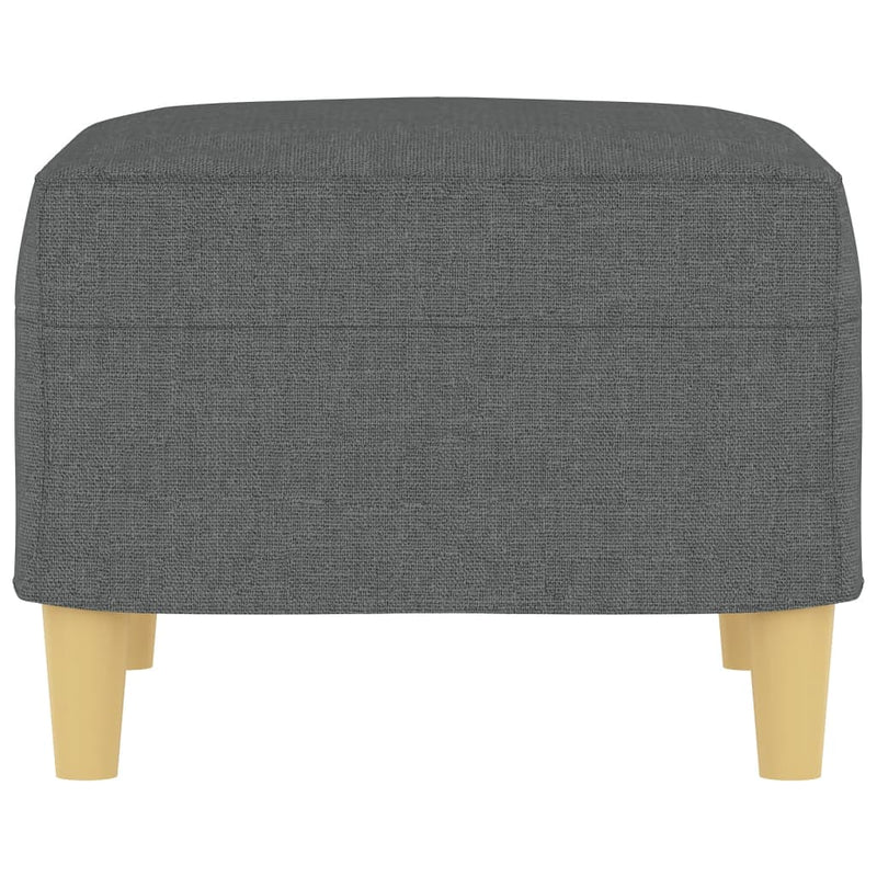 vidaXL Footstool Dark Grey 60x50x41 cm Fabric