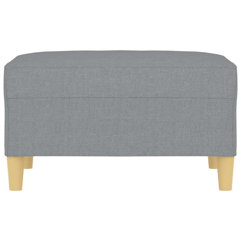 vidaXL Footstool Light Grey 70x55x41 cm Fabric
