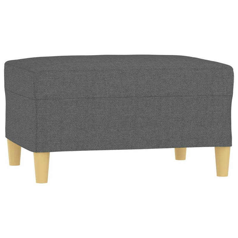 vidaXL Footstool Dark Grey 70x55x41 cm Fabric