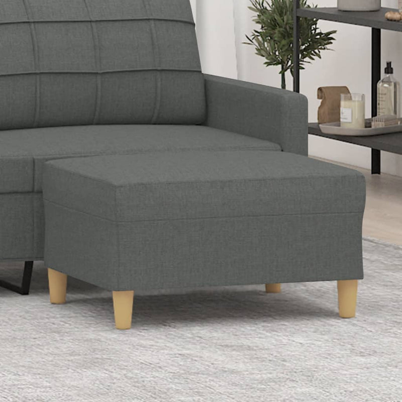 vidaXL Footstool Dark Grey 70x55x41 cm Fabric