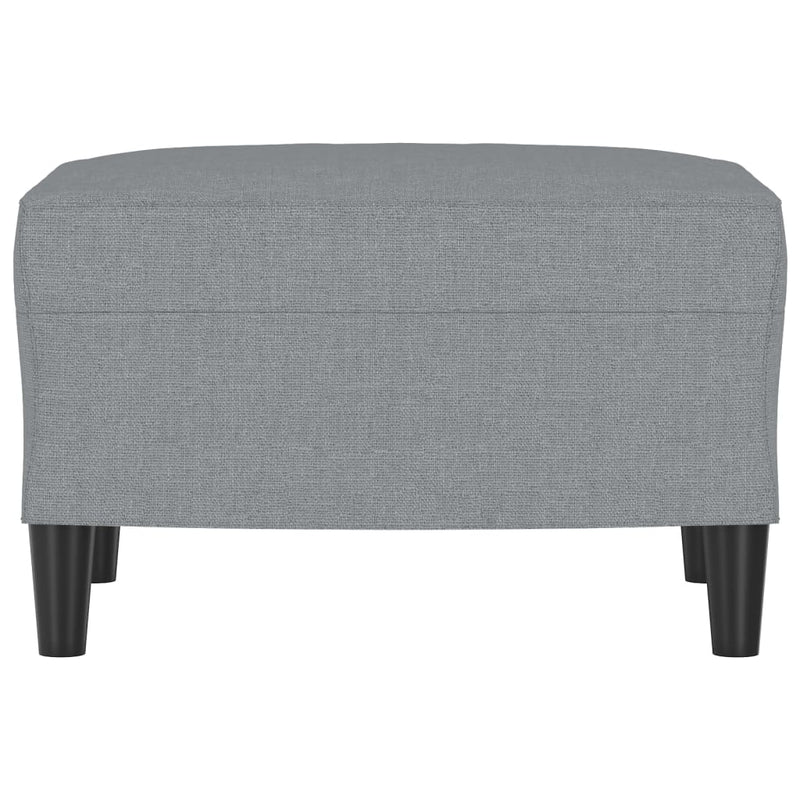 vidaXL Footstool Light Grey 60x50x41 cm Fabric