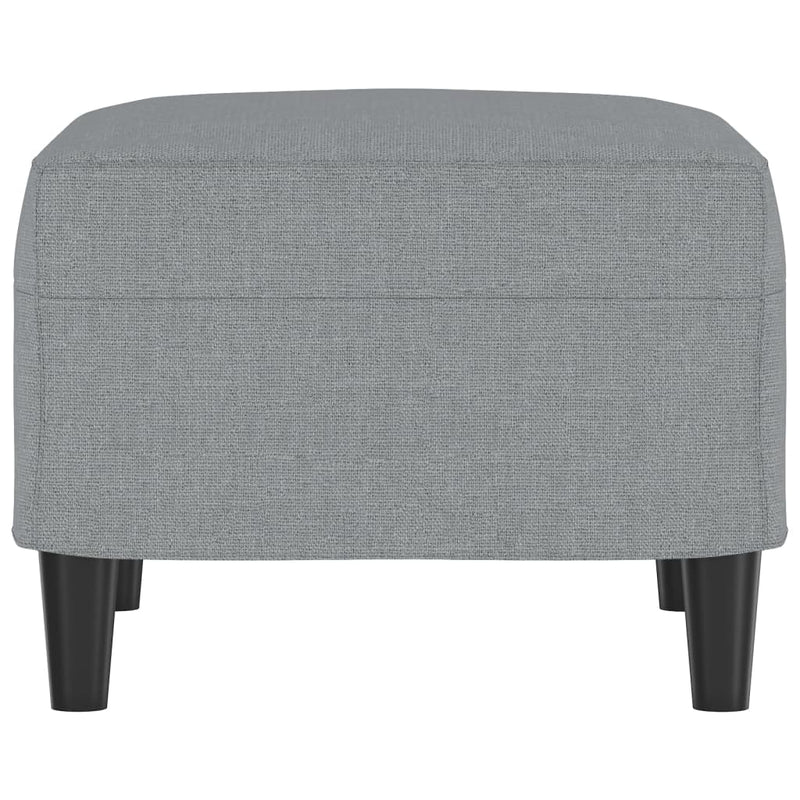 vidaXL Footstool Light Grey 60x50x41 cm Fabric