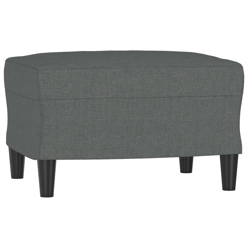 Footstool Dark Grey 60x50x41 cm Fabric