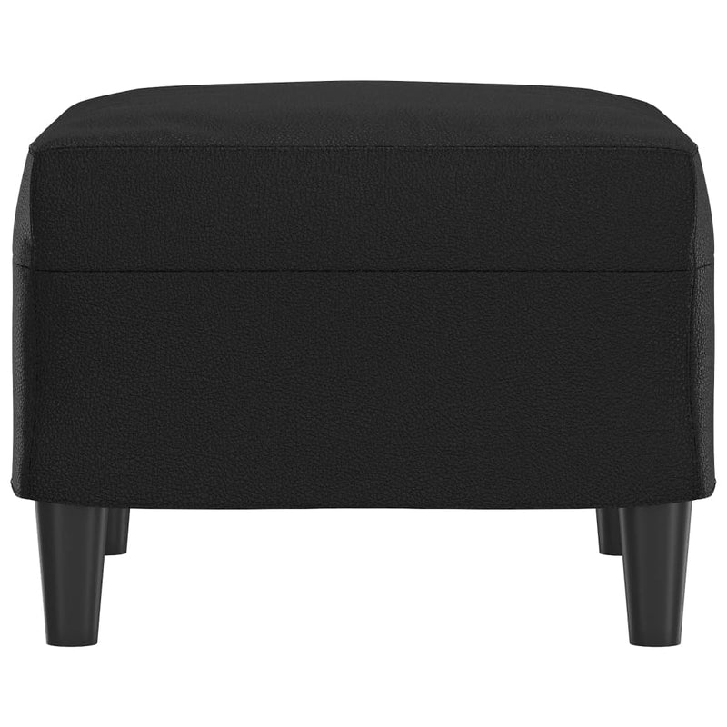 Footstool Black 60x50x41 cm Faux Leather