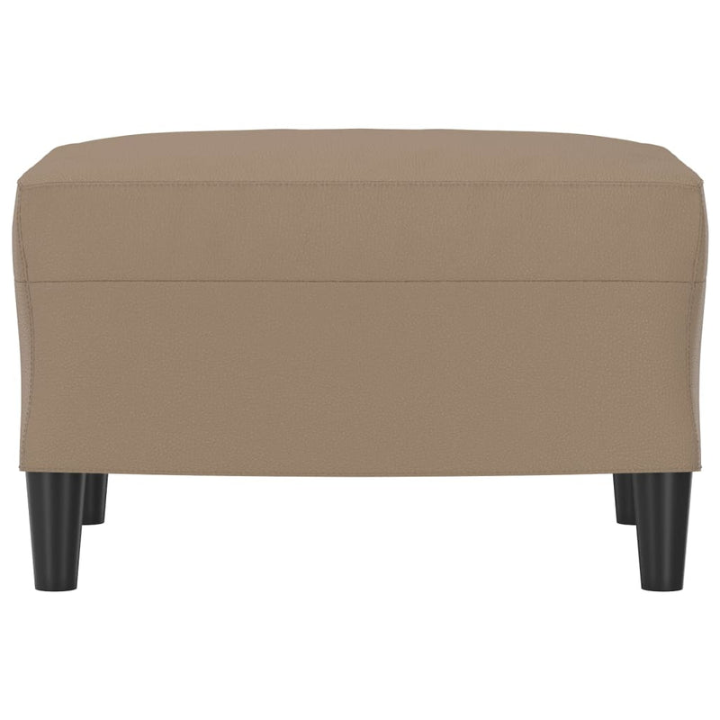vidaXL Footstool Cappuccino 60x50x41 cm Faux Leather