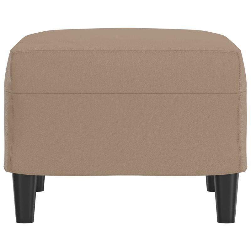 vidaXL Footstool Cappuccino 60x50x41 cm Faux Leather