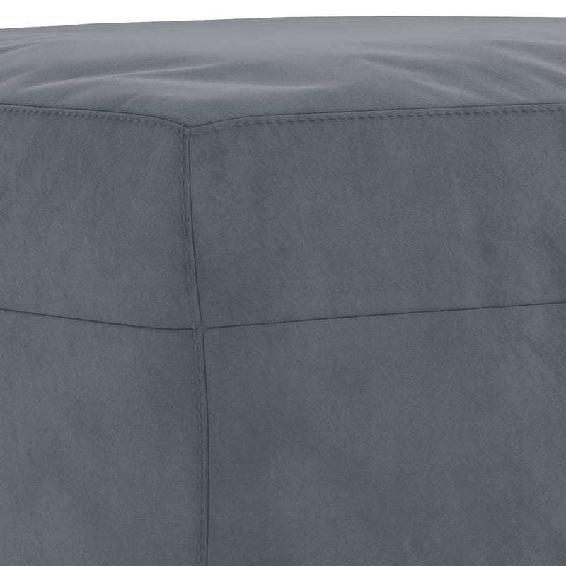 vidaXL Footstool Dark Grey 60x50x41 cm Velvet