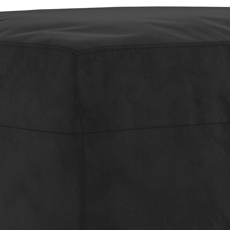 vidaXL Footstool Black 60x50x41 cm Velvet