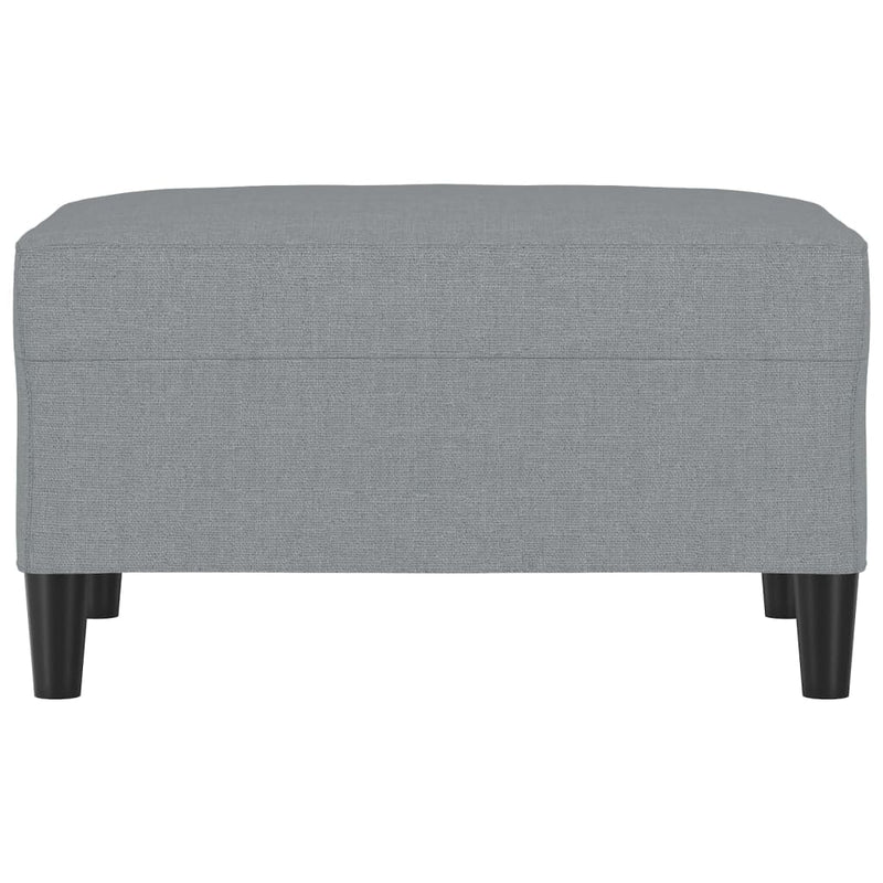 vidaXL Footstool Light Grey 70x55x41 cm Fabric