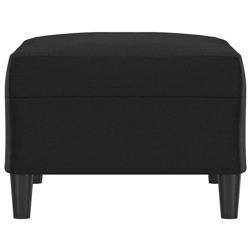 vidaXL Footstool Black 70x55x41 cm Faux Leather