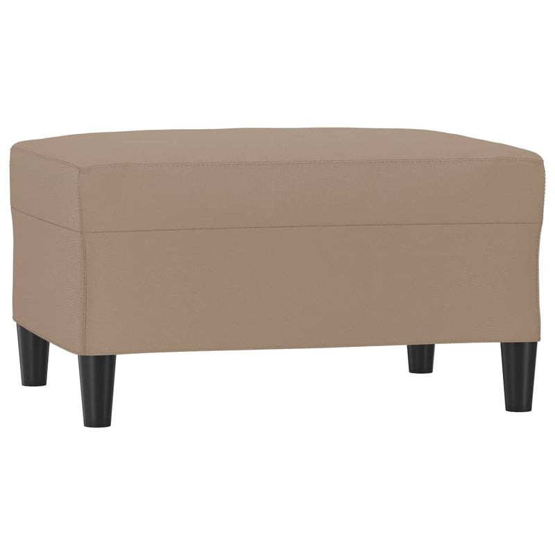 vidaXL Footstool Cappuccino 70x55x41 cm Faux Leather