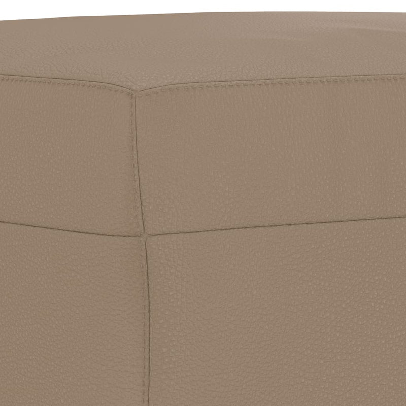 vidaXL Footstool Cappuccino 70x55x41 cm Faux Leather