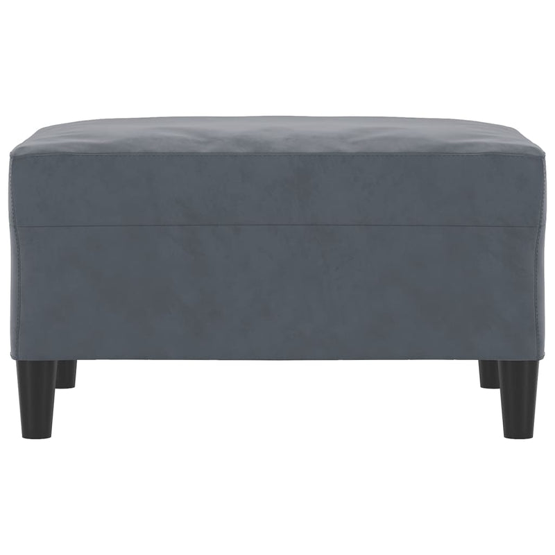 vidaXL Footstool Dark Grey 70x55x41 cm Velvet