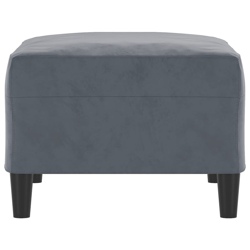 vidaXL Footstool Dark Grey 70x55x41 cm Velvet