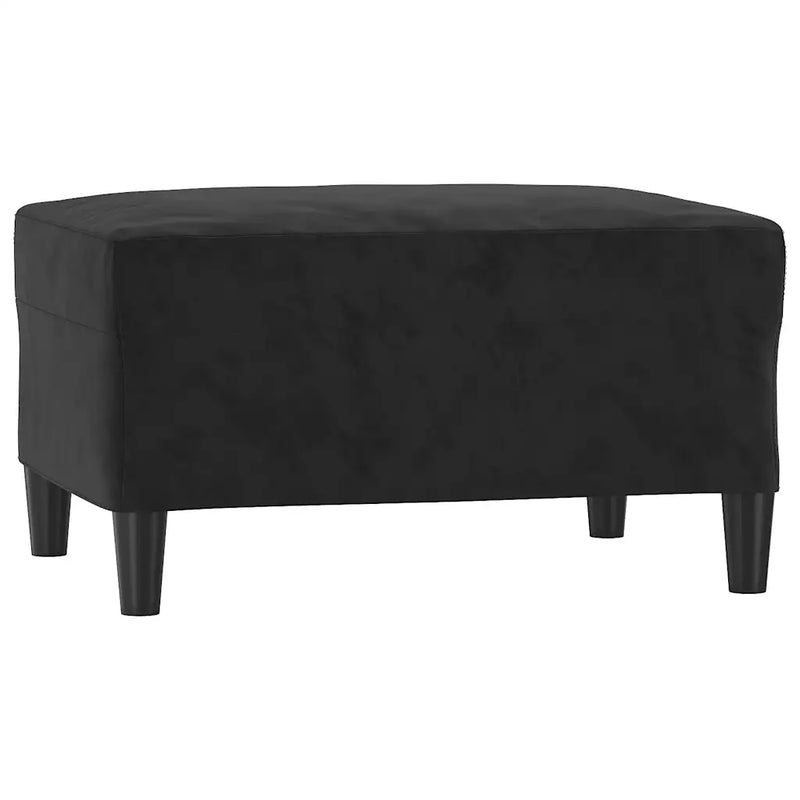 Footstool Black 70x55x41 cm Velvet