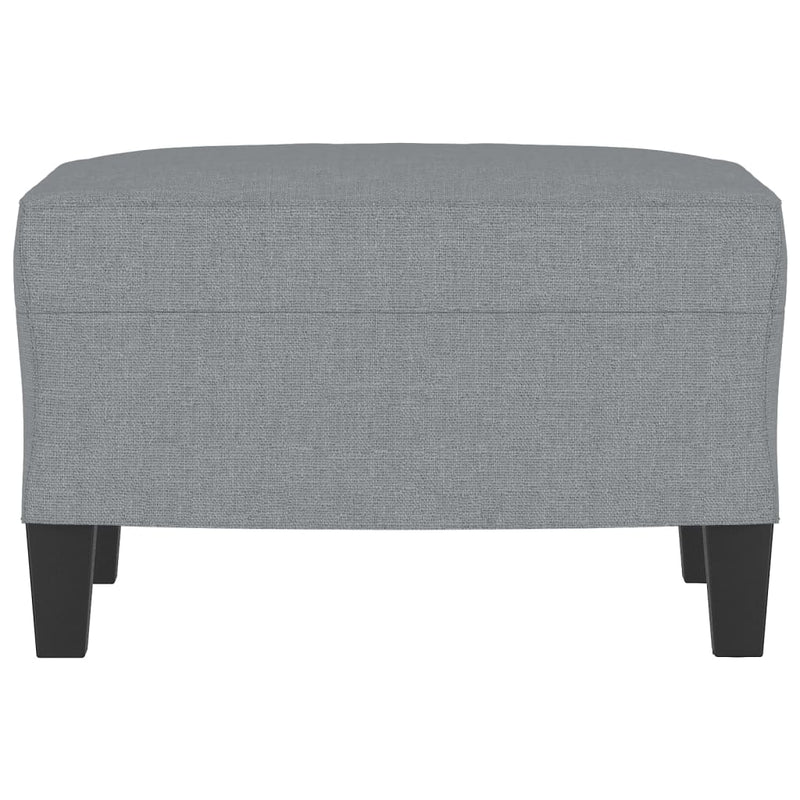 vidaXL Footstool Light Grey 60x50x41 cm Fabric
