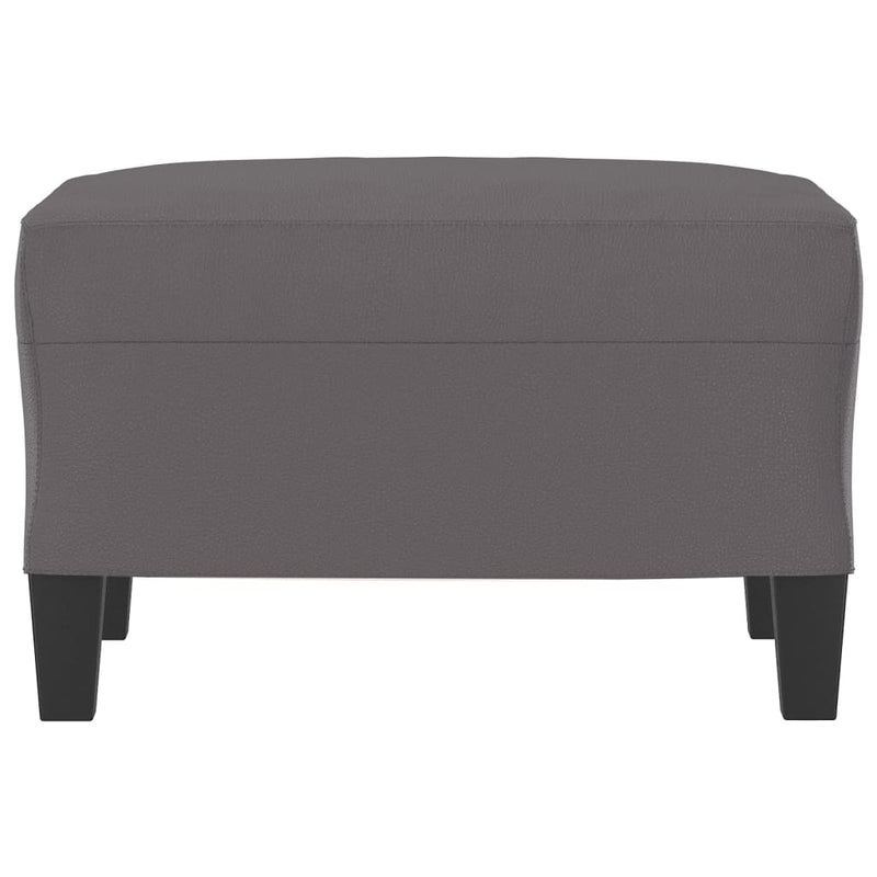 vidaXL Footstool Grey 60x50x41 cm Faux Leather