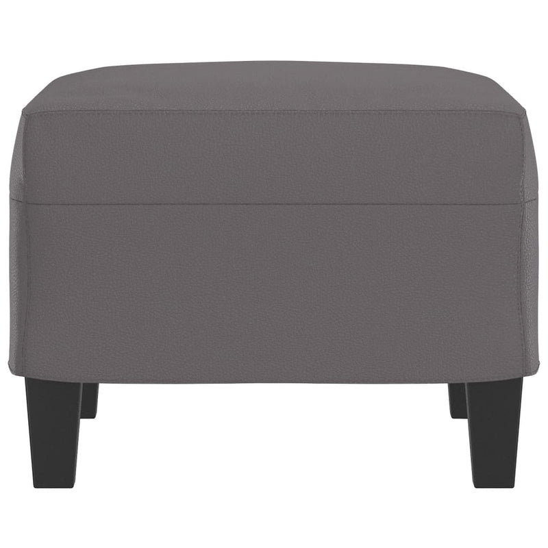 vidaXL Footstool Grey 60x50x41 cm Faux Leather
