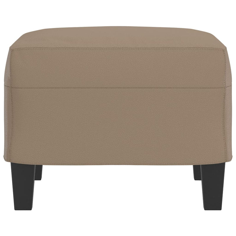 vidaXL Footstool Cappuccino 60x50x41 cm Faux Leather