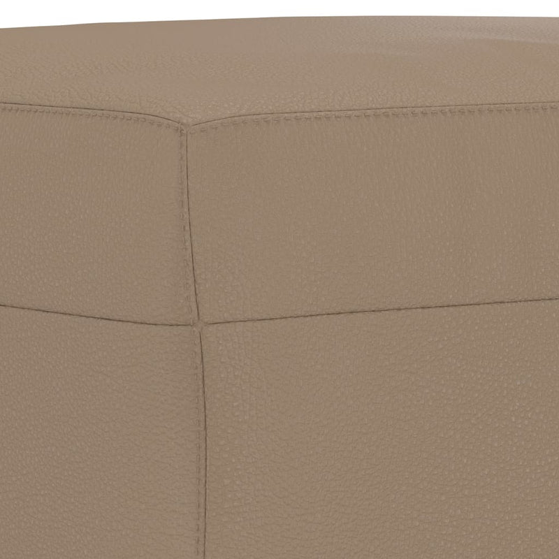 vidaXL Footstool Cappuccino 60x50x41 cm Faux Leather