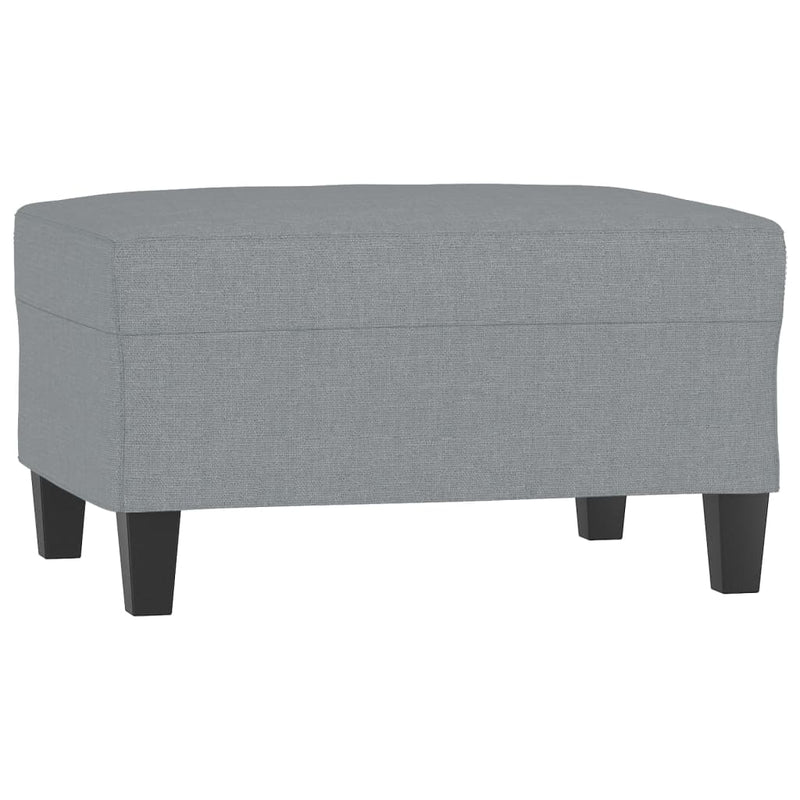 vidaXL Footstool Light Grey 70x55x41 cm Fabric