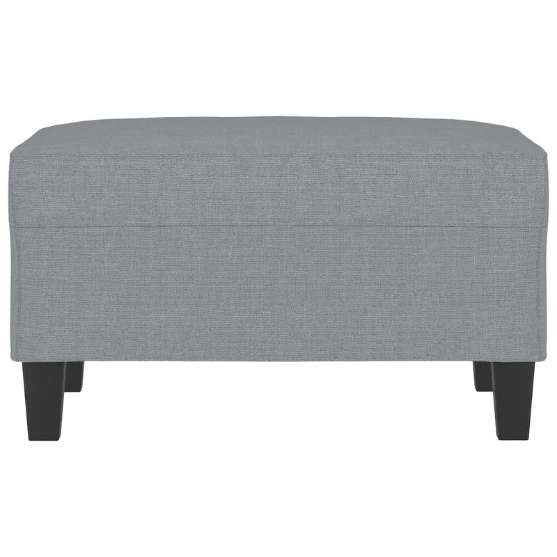 vidaXL Footstool Light Grey 70x55x41 cm Fabric