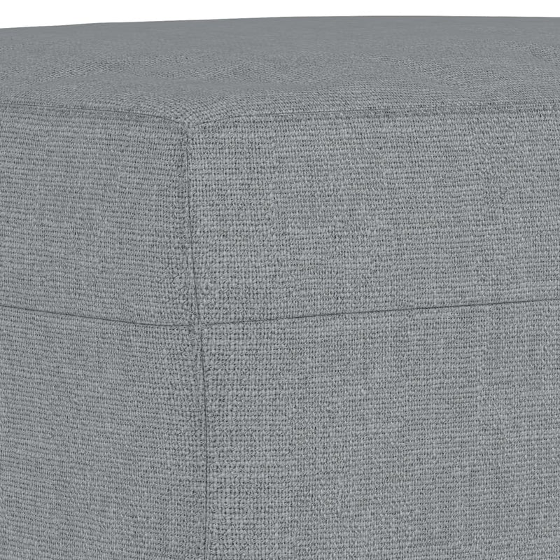 vidaXL Footstool Light Grey 70x55x41 cm Fabric