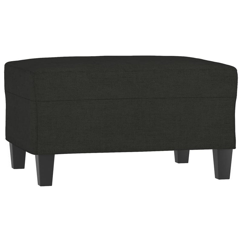 vidaXL Footstool Black 70x55x41 cm Fabric