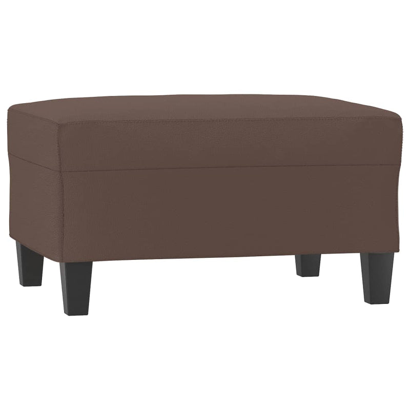 vidaXL Footstool Brown 70x55x41 cm Faux Leather