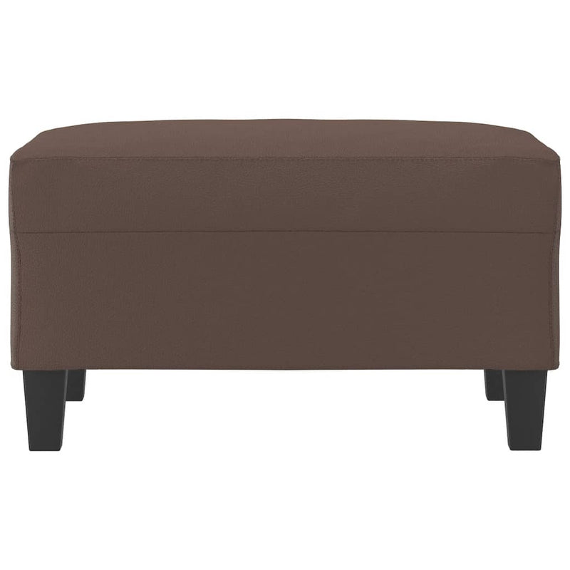 vidaXL Footstool Brown 70x55x41 cm Faux Leather