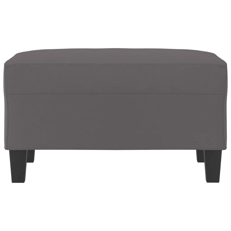 Footstool Grey 70x55x41 cm Faux Leather